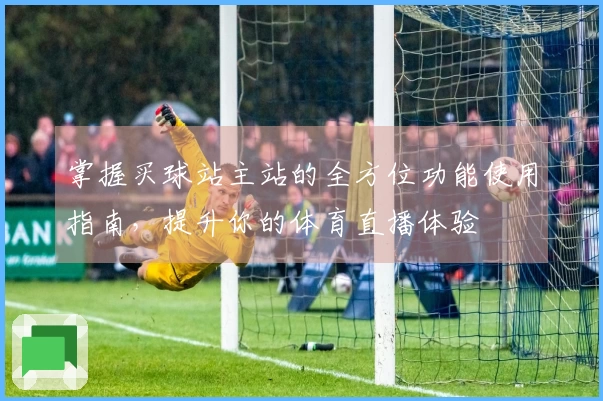掌握买球站主站的全方位功能使用指南，提升你的体育直播体验